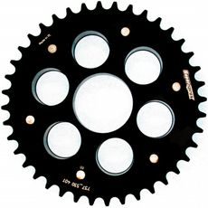 REAR SPROCKET STEALTH WITH ALLOY DISC SUPERSPROX STEALTH WITH ALLOY DISC RSA-737_530:40-BLK MELNS 40T, 520
