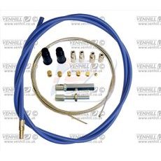 Universāls gāzes trosīšu kompl. Venhill U01-4-100-BL 1,35m (divtaktu), zils