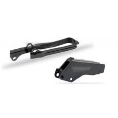 Chain guide / slider kit POLISPORT, melns