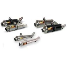 Full exhaust system 1x1 MIVV GHIBLI KT.016.LGX, nerūsējošā tērauda