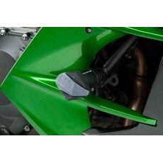 Frame sliders PUIG R12 9708N black with grey rubber