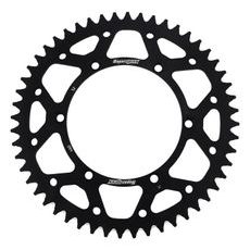 Rear ALU sprocket SUPERSPROX RAL-460:52-BLK, melns 52T, 420
