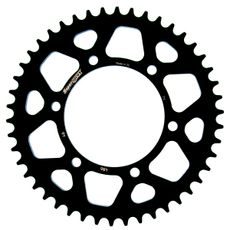 Rear ALU sprocket SUPERSPROX RAL-486:46-BLK, melns 46T, 520