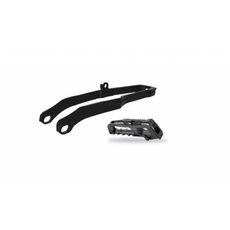 Chain guide / slider kit POLISPORT, melns