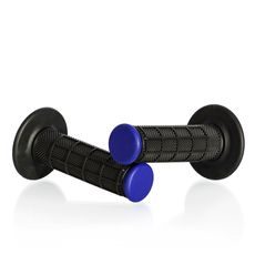 Gumijas rokturi motokrosam MOTION STUFF Melns/Zils