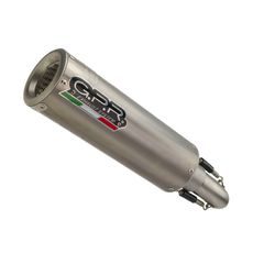 SLIP-ON EXHAUST GPR M3 E5.K.165.CAT.M3.TN BRUSHED TITANIUM INCLUDING REMOVABLE DB KILLER, LINK PIPE AND CATALYST