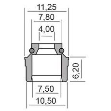 Eļļas blīvslēgs RMS 100669210 valve stem