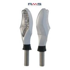 pagrieziena rādītājs RMS 246480380 2 pcs, silver look, transparent lens E-mark
