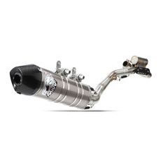 Full exhaust system 1x1 MIVV OVAL M.KT.022.SXC.F Nerūsējošā tērauda/Carbon cap