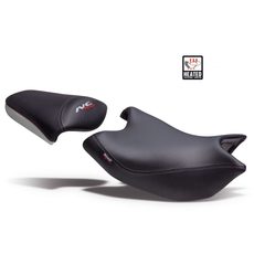 Comfort seat SHAD SHH0N710CH heated black/grey, red seams