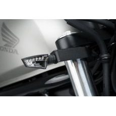 Supports for PUIG turn signal PUIG 9672N, melns priekšējais