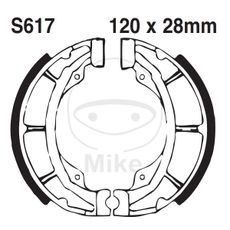 Brake shoe set EBC S617G grooved excluding springs