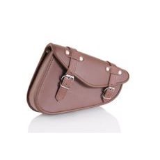 Leather saddlebag CUSTOMACCES DETROIT AP0002T brown right