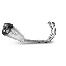Pilna izplūdes sistēma 2x1 MIVV DELTA RACE Y.045.LDRX Stainless Steel / Carbon cap