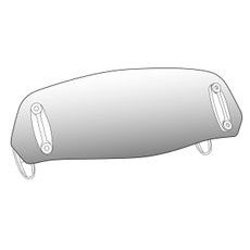 Multiadjustable visor PUIG 5853H fixed by screws smoke