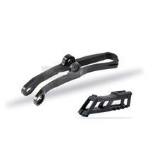 Chain guide / slider kit POLISPORT, melns