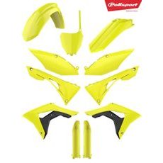 Plastmasas daļu komplekti POLISPORT Flo yellow