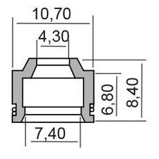 Eļļas blīvslēgs RMS 100669260 valve stem