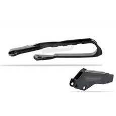 Chain guide / slider kit POLISPORT, melns