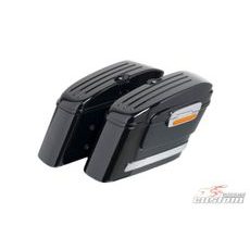 Rigid saddlebag CUSTOMACCES AMERICAN ARS005N, melns, pāris