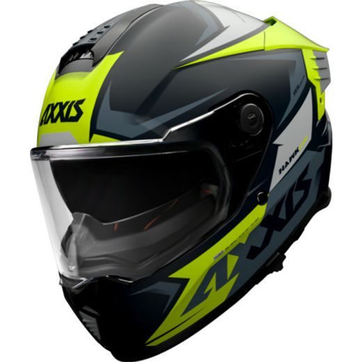 FULL FACE ĶIVERE AXXIS HAWK SV EVO IXIL A3 FLUOR YELLOW MATT XL