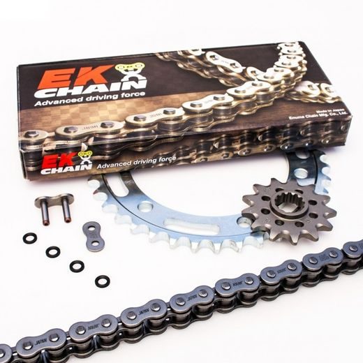 ĶĒDES KOMPLEKTS EK PREMIUM EK + JT WITH SRX2 CHAIN -ABSOLUTE TOP QUALITY