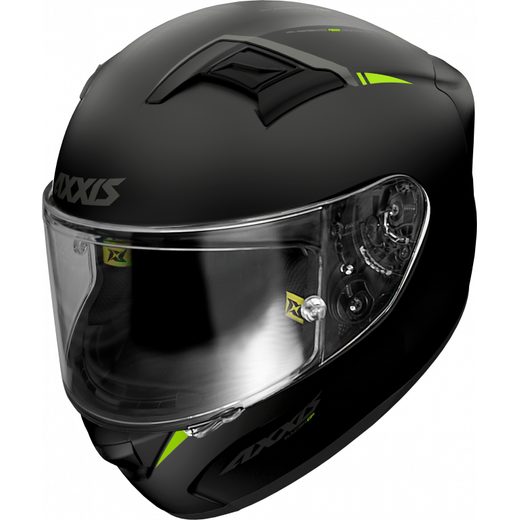 FULL FACE ĶIVERE AXXIS GP RACER SV FIBER SOLID FLUOR YELLOW XL