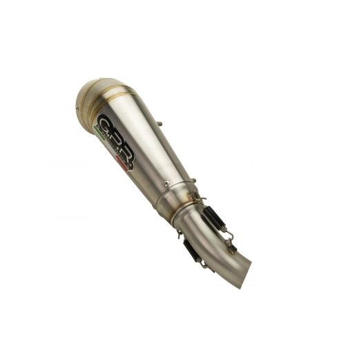 SLIP-ON EXHAUST GPR POWERCONE EVO E5.K.165.CAT.PCEV BRUSHED STAINLESS STEEL INCLUDING REMOVABLE DB KILLER, LINK PIPE AND CATALYST