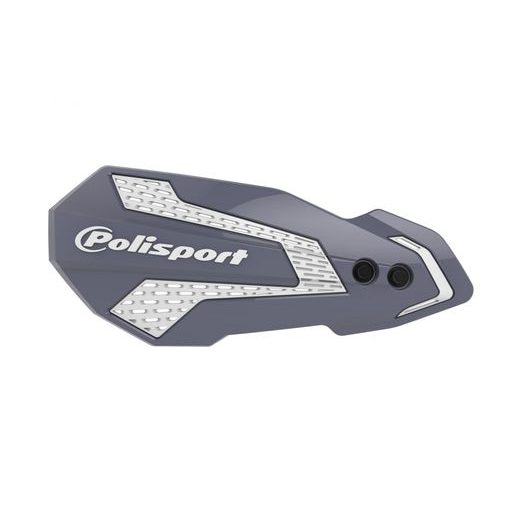 ROKU AIZSARGS POLISPORT MX FLOW 8308200054 GREY/WHITE WITH MOUNTING SYSTEM