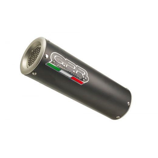 SLIP-ON EXHAUST GPR M3 E5.VO.2.M3.BT MATTE BLACK INCLUDING REMOVABLE DB KILLER AND LINK PIPE