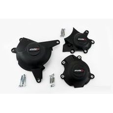 Engine protective covers PUIG 20126N črna included right, left and alternator caps