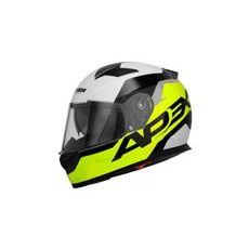 Full face helmet CASSIDA APEX CONTRAST yellow fluo/ black/ white/ grey XL