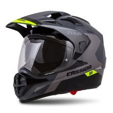 Touring helmet CASSIDA Tour 1.1 Spectre grey/ fluo yellow/ black XS