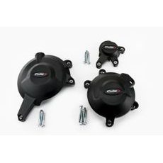 Engine protective covers PUIG 20134N črna included right, left and alternator caps