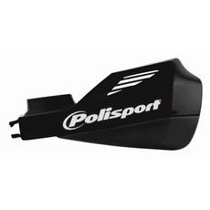 Handguard POLISPORT MX ROCKS with universal plastic mounting kit črna