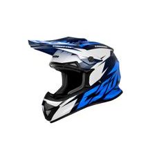 Motocross Helmet CASSIDA CROSS CUP TWO blue/ dark blue/ white M
