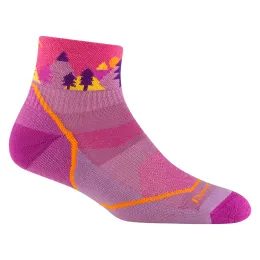 Dětské ponožky DarnTough Quest 1/4 Lightweight with Cushion violet