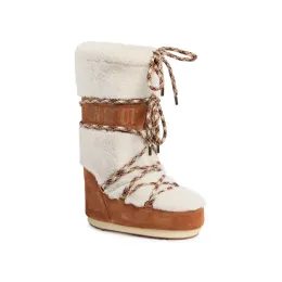Boty Moon Boot Icon Shearling, 001 whisky/off white