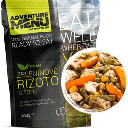 AdventureMenu Zeleninové rizoto s tofu, 400g