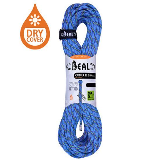 Lano Beal Cobra Unicore 8,6 mm 50 m Dry Cover blue