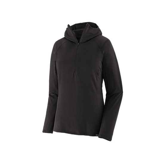 Dámské triko Patagonia DR Cap TW Zip Neck Hoody BLK