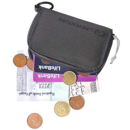 Peněženka Lifeventure RFiD Coin Wallet Recycled grey