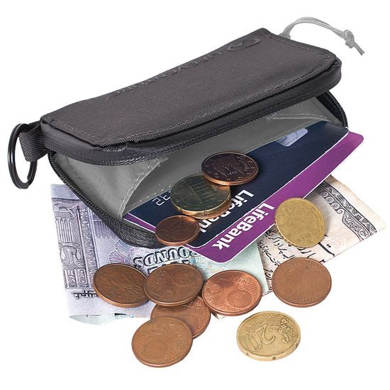 Peněženka Lifeventure RFiD Coin Wallet Recycled grey