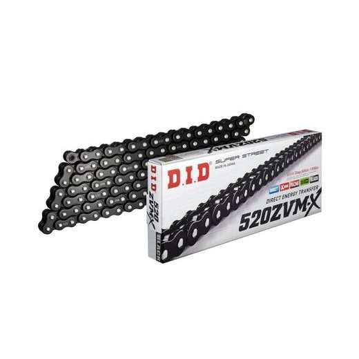 ZVM-X SÉRIE X-KROUŽKOVÝ ŘETĚZ D.I.D CHAIN 520ZVM-X 120 L BLACK/BLACK