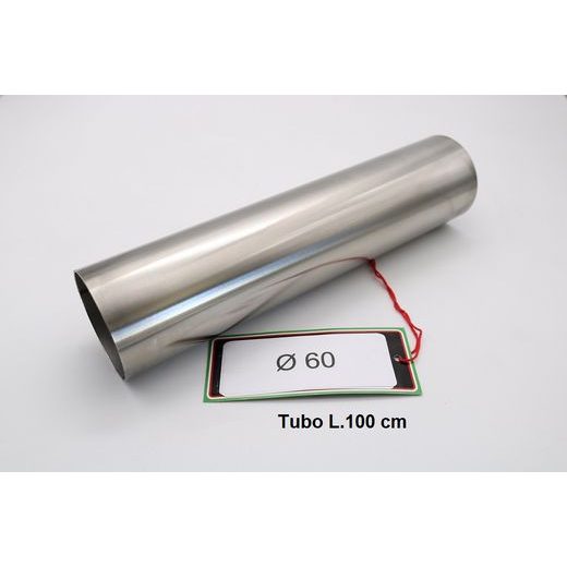 INOX SVOD AII 304 TIG GPR ES.204 BROUŠENÁ NEREZOVÁ OCEL L.100CM D.60MM X 1.2MM