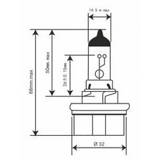 ŽARNICA RMS 246510745 12V 35/30W, HS5 BELA