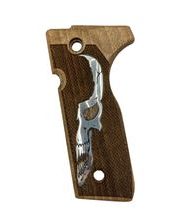 Střenky KSD Beretta Stoeger Cougar 8000, 8040 a 8357 se stříbrným motivem lebky