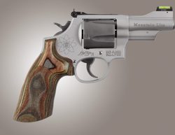 Střenky Hogue Smith & Wesson K/L round butt konverze Lamo Camo