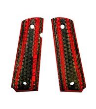 Střenky FORM 1911 červeno černý laminát trojúhelník