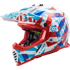 LS2 PŘILBA JUNIOR MX437J FAST EVO MINI FUNKY RED WHITE